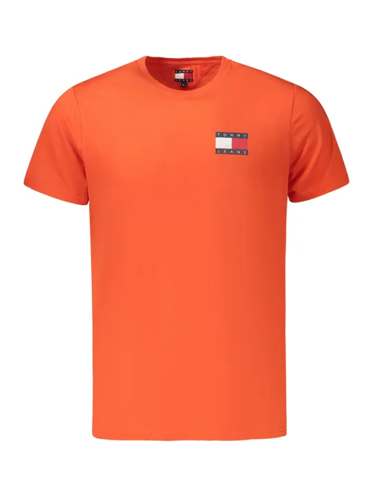 Tommy Hilfiger Herren T-Shirt Orange mieten | Flex-Fashion