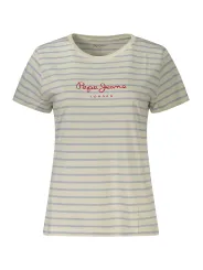 Pepe Jeans Damen Kurzarm-T-Shirt Weiß | online kaufen