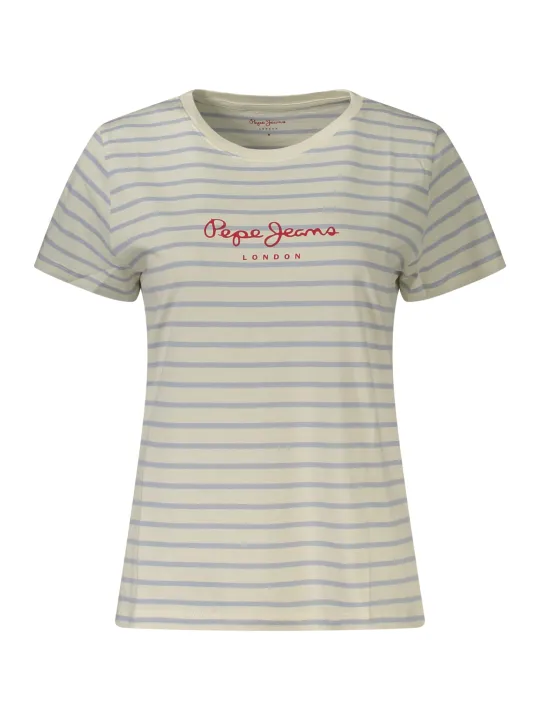 Pepe Jeans Damen Kurzarm-T-Shirt Weiß | online kaufen