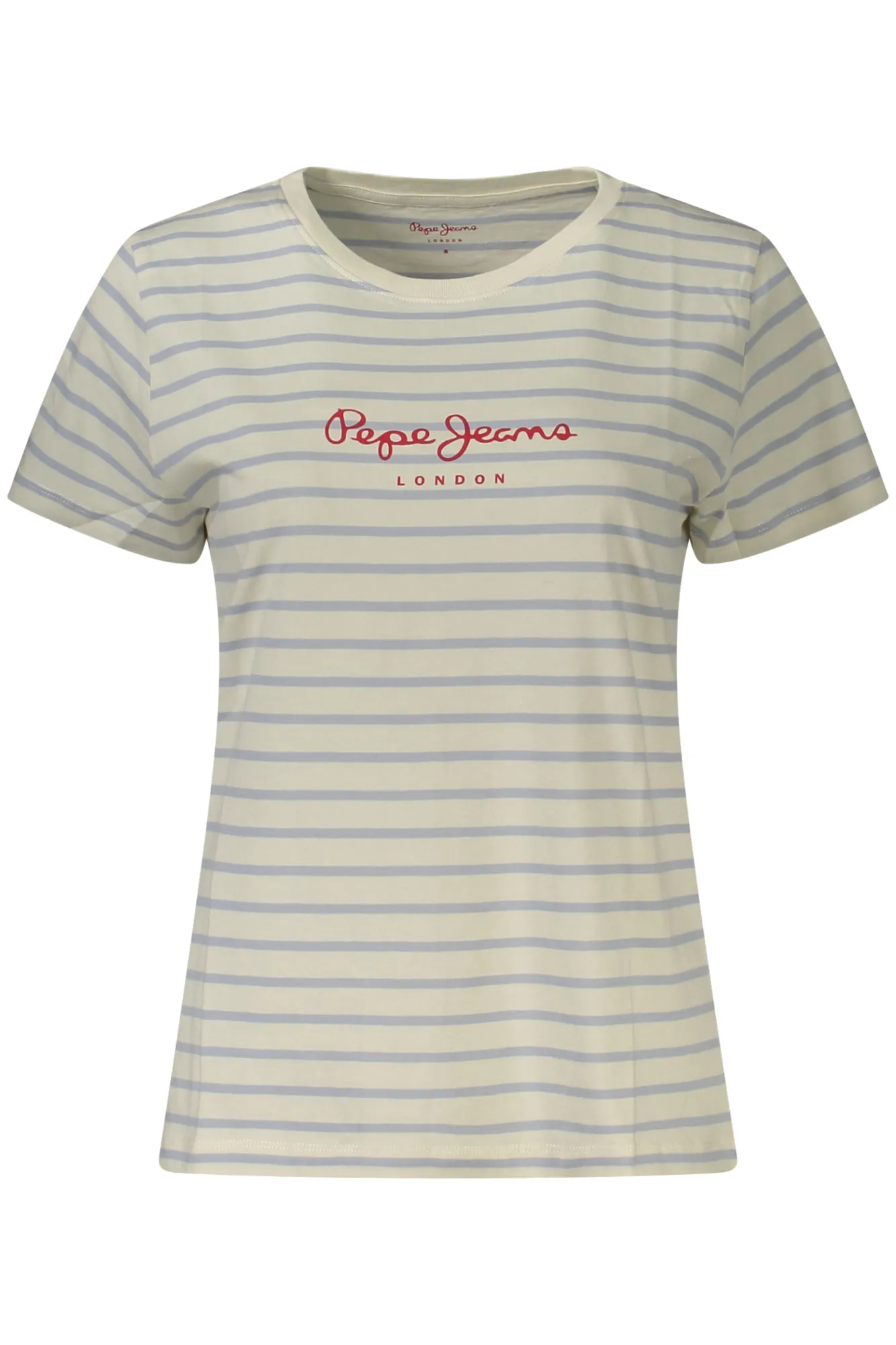Damen Kurzarm-T-Shirt Weiß PL5000124MAESTRIPED_BI800