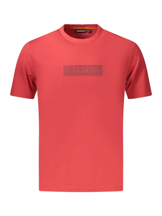 Napapijri Herren T-Shirt Rot mieten | Flex-Fashion Verleih
