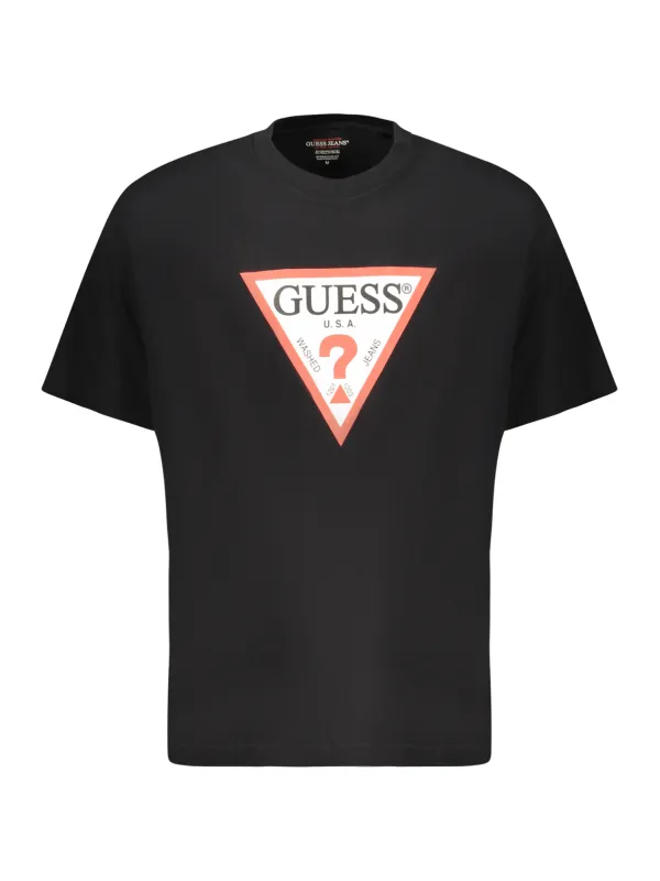 GUESS JEANS Herren T-Shirt Schwarz mieten | Flex-Fashion