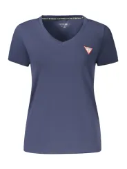 GUESS JEANS Damen Kurzarm-T-Shirt Blau | online kaufen