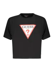 GUESS JEANS Damen Kurzarm-T-Shirt Schwarz | online kaufen