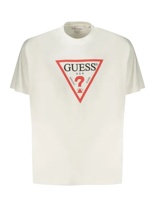 GUESS JEANS Herren T-Shirt Weiß leihen - Flex-Fashion Verleih