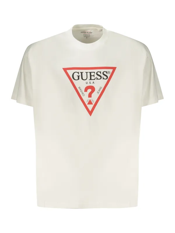 GUESS JEANS Herren T-Shirt Weiß leihen - Flex-Fashion Verleih