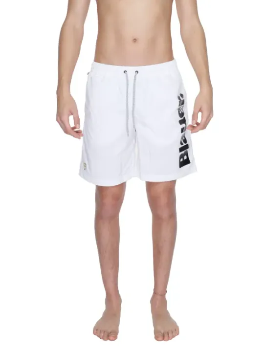 Blauer weiße Sportshorts für Herren