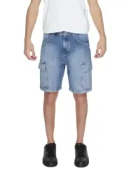 Helle Denim Cargo-Shorts für Herren