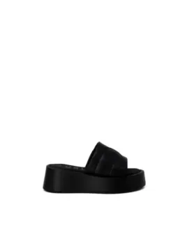 Schwarze Furla Pantoletten mit Plattform