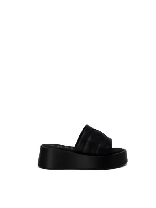 Schwarze Furla Pantoletten mit Plattform