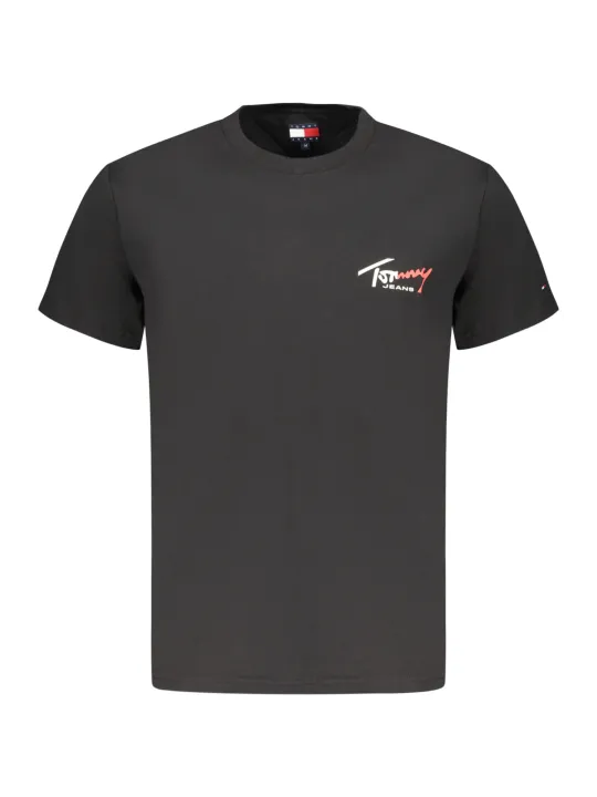 Tommy Hilfiger Herren T-Shirt Schwarz mieten | Flex-Fashion