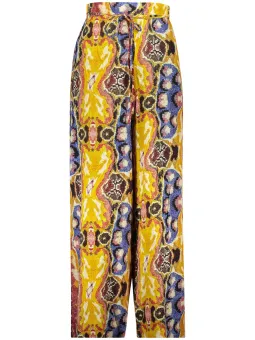Desigual Damen FANTASY-HOSE Gelb | online kaufen
