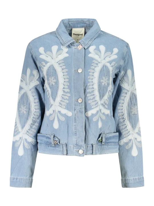 Desigual Damen Jeansjacke Hellblau mieten | Flex-Fashion