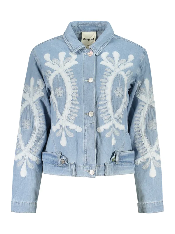 Desigual Damen Jeansjacke Hellblau mieten | Flex-Fashion