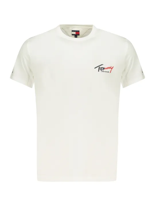 Tommy Hilfiger Herren T-Shirt Weiß mieten – Flex-Fashion