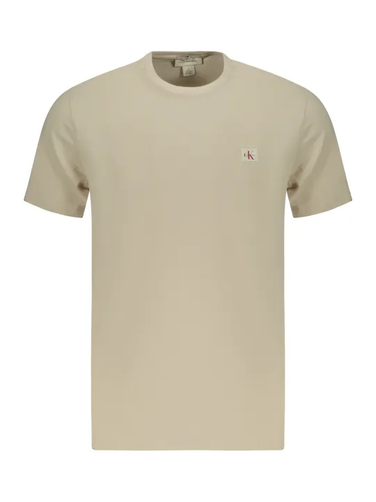 Calvin Klein Herren T-Shirt Beige mieten | Flex-Fashion