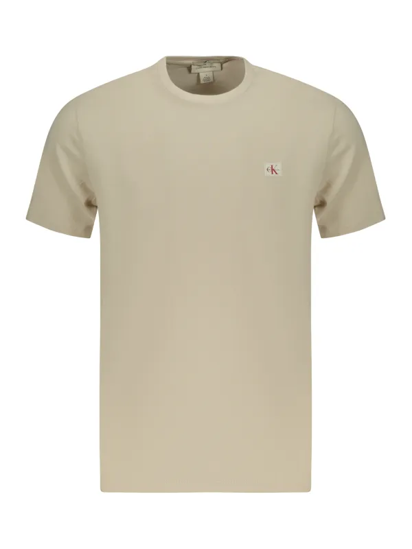 Calvin Klein Herren T-Shirt Beige mieten | Flex-Fashion