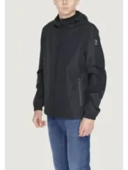 Schwarze Herrenjacke mit Reißverschluss