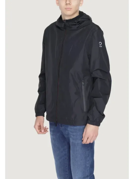 Schwarze Herrenjacke mit Reißverschluss
