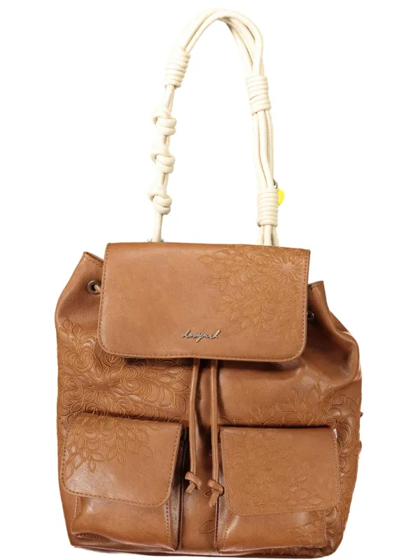 Desigual Damen Mini-Rucksack Braun mieten bei Flex-Fashion