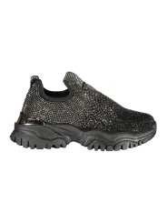 Schwarze Laura Biagiotti Damen Sneaker mieten – Flex-Fashion