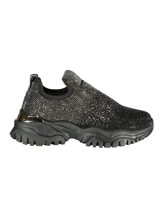 Schwarze Laura Biagiotti Damen Sneaker mieten – Flex-Fashion