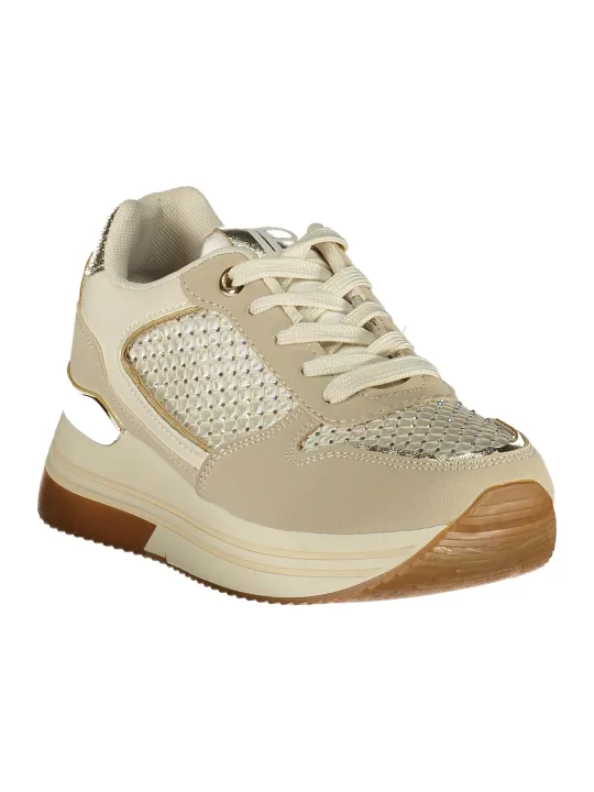 Laura Biagiotti Damen Sneakers Beige mieten | Flex-Fashion