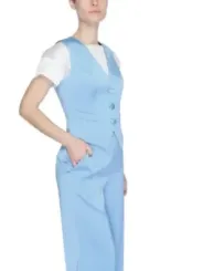 Sky Blue Damen Westen Set