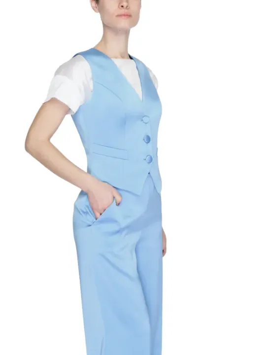 Sky Blue Damen Westen Set