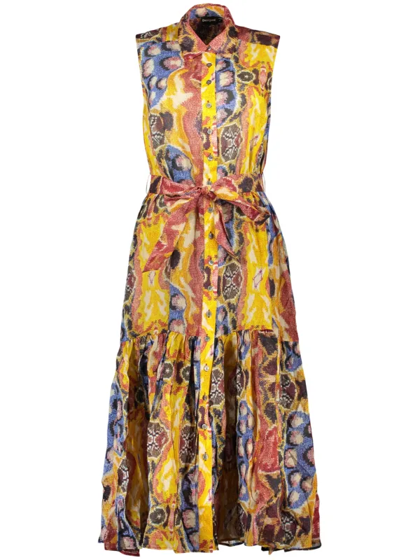 Desigual Damen Kleid Gelb leihen – Flex-Fashion Verleih