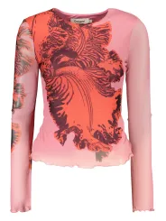 Desigual Damen Rosa Langarmshirt mieten - Flex-Fashion Verleih