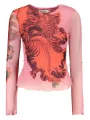 Desigual Damen Rosa Langarmshirt mieten - Flex-Fashion Verleih