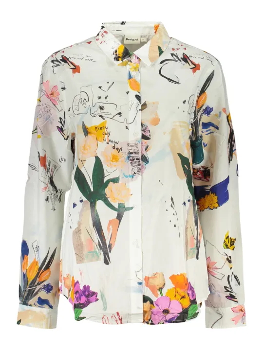 Desigual Damen Hemd Weiß mieten | Flex-Fashion Verleih