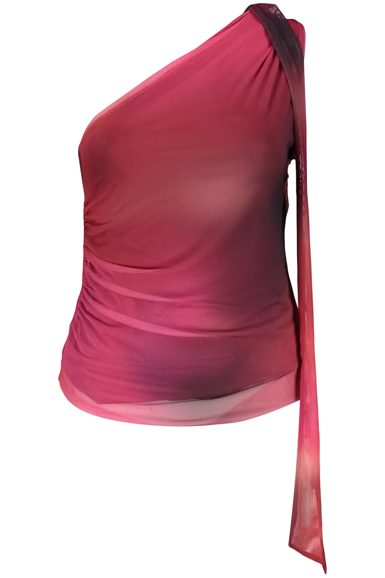 Damen Ein-Schulter-Tanktop Violett 26SWTK31_VI3098