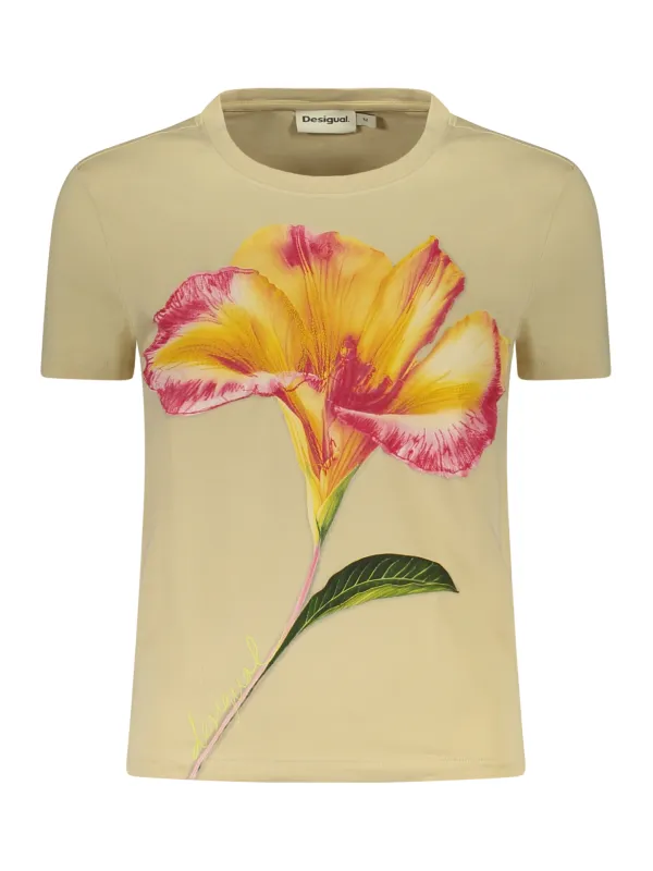 Miete Desigual Damen T-Shirt Beige - Flex-Fashion Verleih