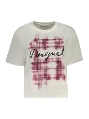 Desigual Damen Weißes Langarm-T-Shirt mieten - Flex-Fashion