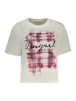 Desigual Damen Weißes Langarm-T-Shirt mieten - Flex-Fashion