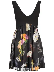 Desigual Damen Kleid Schwarz mieten - Flex-Fashion Verleih
