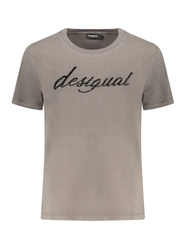 Desigual Damen T-Shirt Grau mieten - Flex-Fashion Verleih