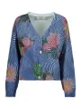 Desigual Damen STRICKJACKE Blau | online kaufen