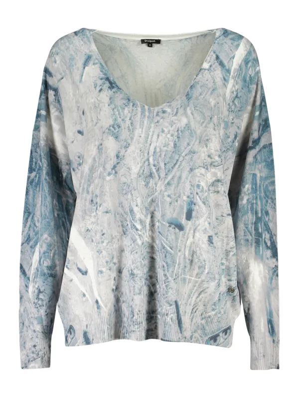 Desigual Damen T-Shirt Hellblau mieten – Flex-Fashion Verleih