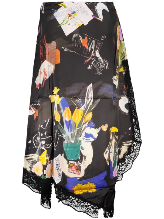 Desigual Damenrock Schwarz mieten – Flex-Fashion Verleih-Shop