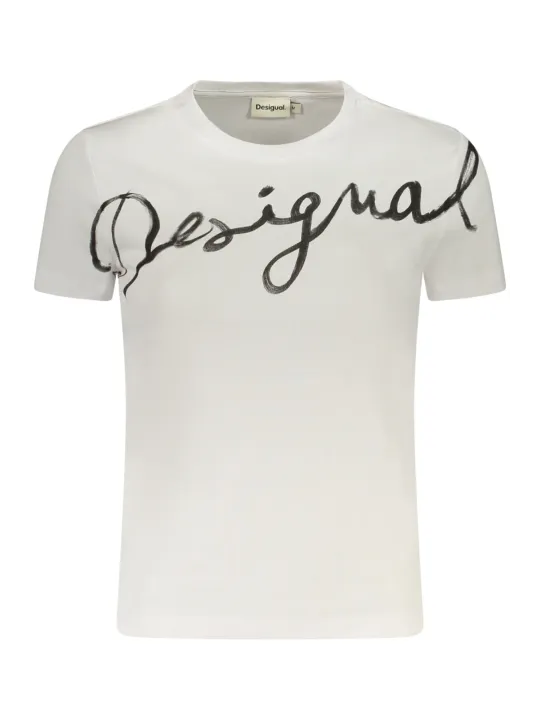 Desigual Damen T-Shirt Weiß mieten | Flex-Fashion Verleih