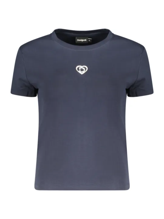 Desigual Damen Kurzarm-T-Shirt Blau | online kaufen