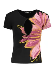 Desigual Damen T-Shirt Schwarz mieten | Flex-Fashion Verleih