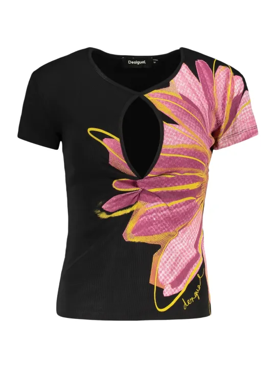 Desigual Damen T-Shirt Schwarz mieten | Flex-Fashion Verleih