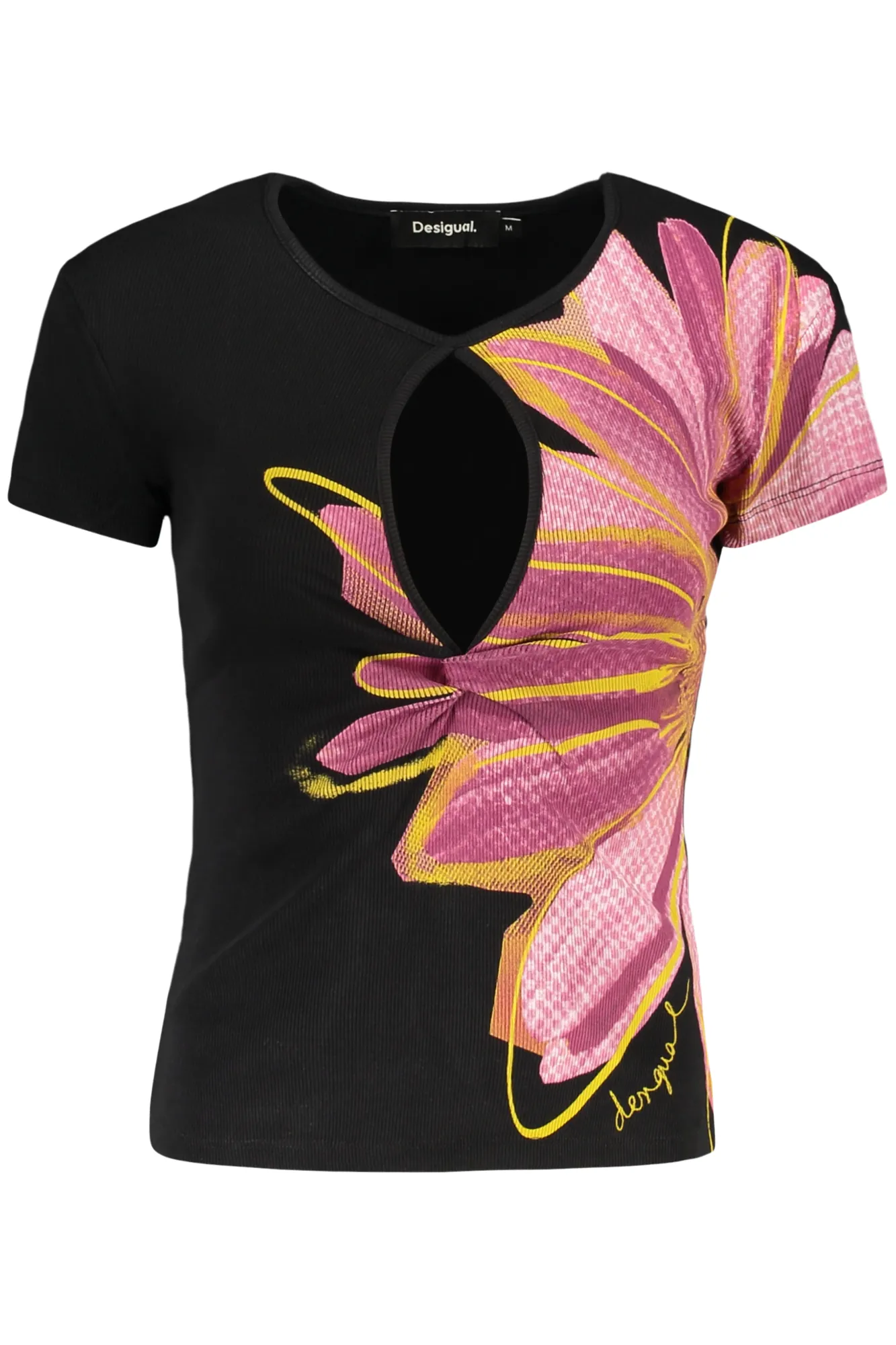 Damen Kurzarm-T-Shirt Schwarz 26SWTK05_NE2000