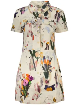Desigual Damen Kleid Weiß mieten - Flex-Fashion Verleih