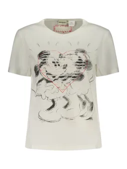 Desigual Damen T-Shirt Weiß mieten | Flex-Fashion Verleih