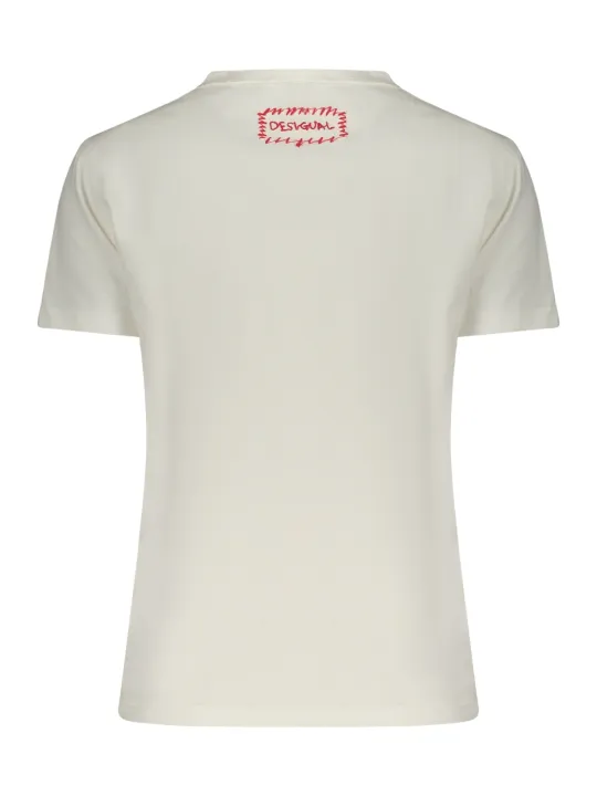Desigual Damen T-Shirt Weiß mieten | Flex-Fashion Verleih